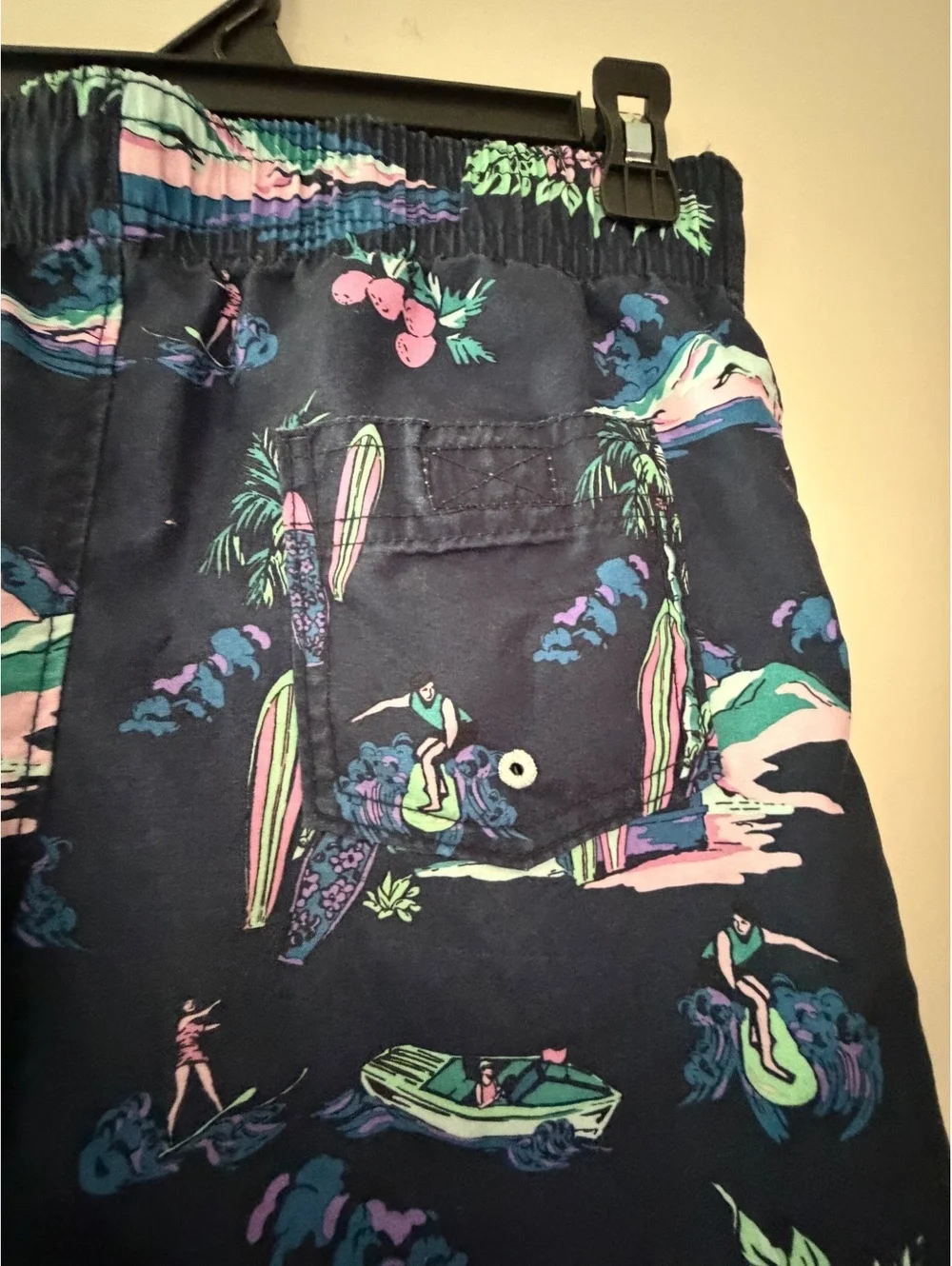 Abercrombie Kids Boys Swim Trunks 9/10 Tropical Print